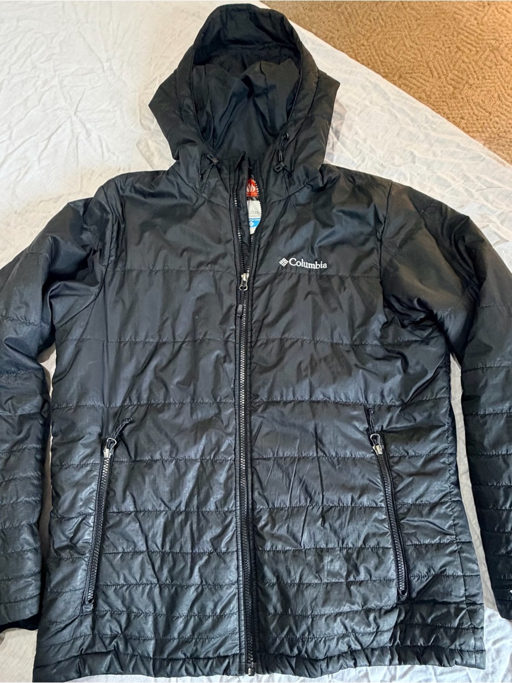 Columbia Women's Black Quilted Hooded Puffer Jacket